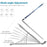 Support en aluminium pour ordinateur portable et tablette, pliable