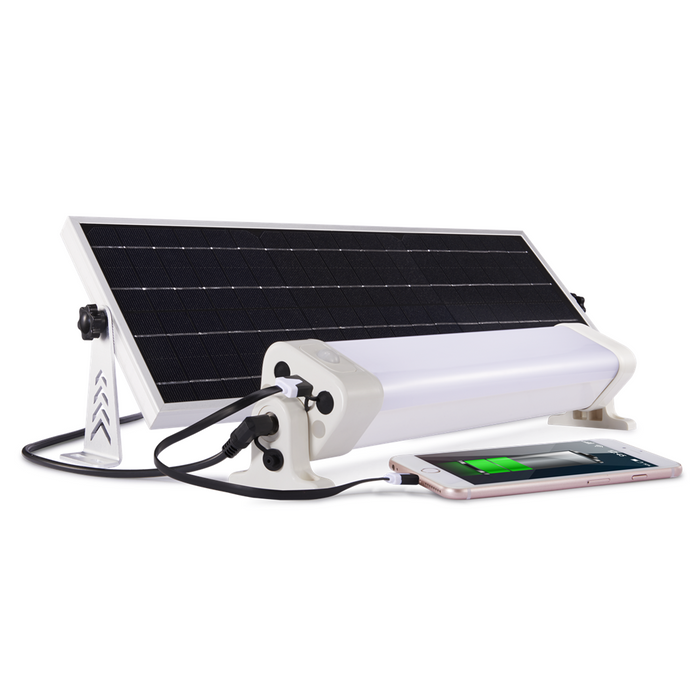 Tube LED solaire d'extérieur 1200lm équivalent 120W
