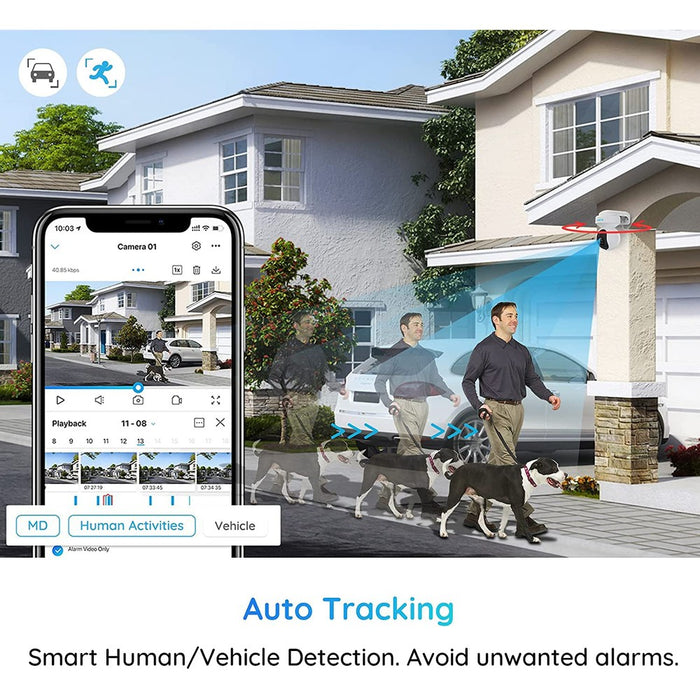 Reolink E1 outdoor PRO - Caméra Wifi 8MP 360° avec suivi automatique - Détection intelligente
