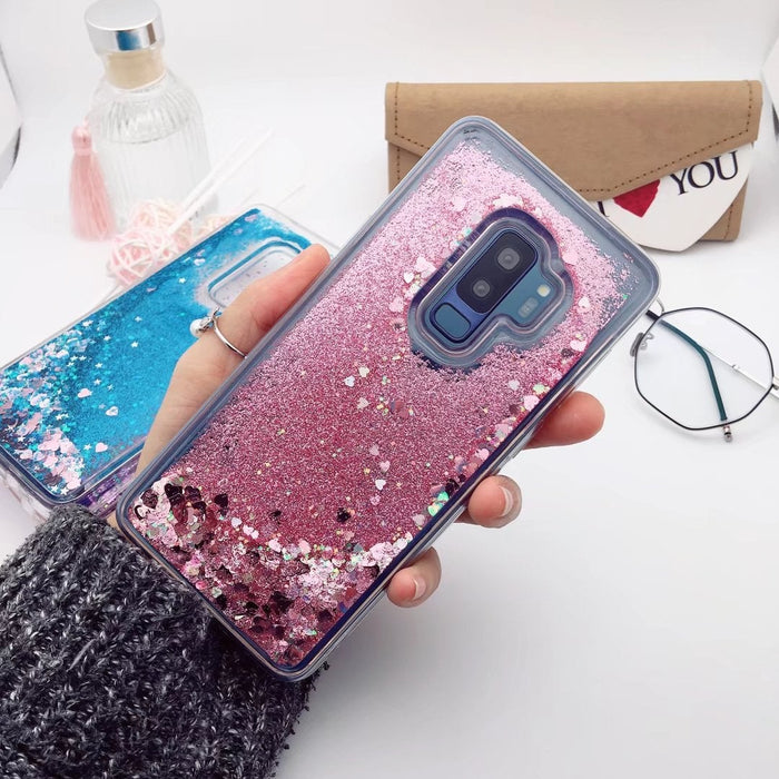 Coque Xiaomi paillettes couleur rose