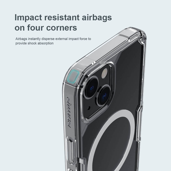 Nillkin - Coque magnétique iPhone 13, transparent