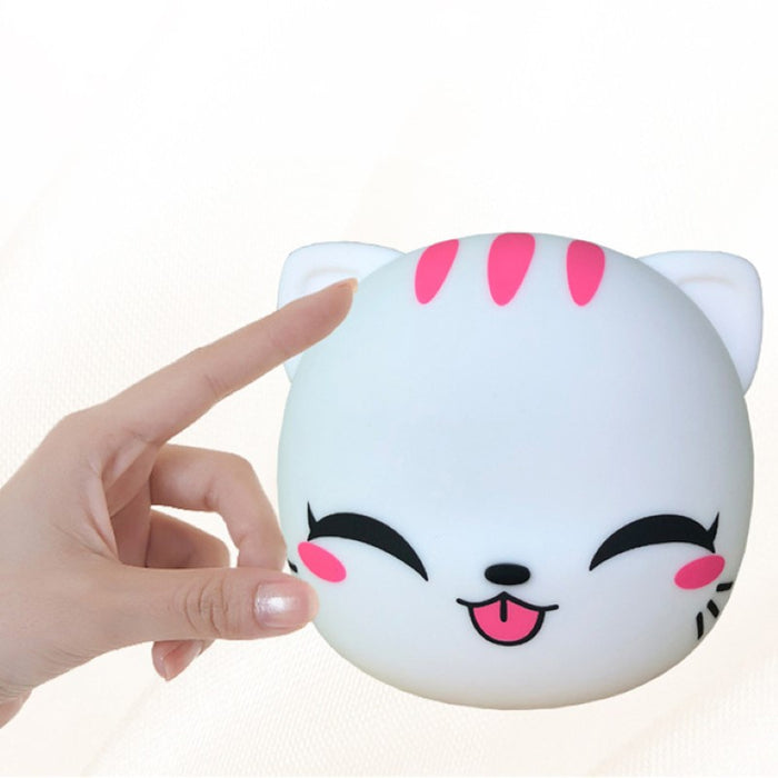Veilleuse LED pour enfants, tactile, chat, rechargeable
