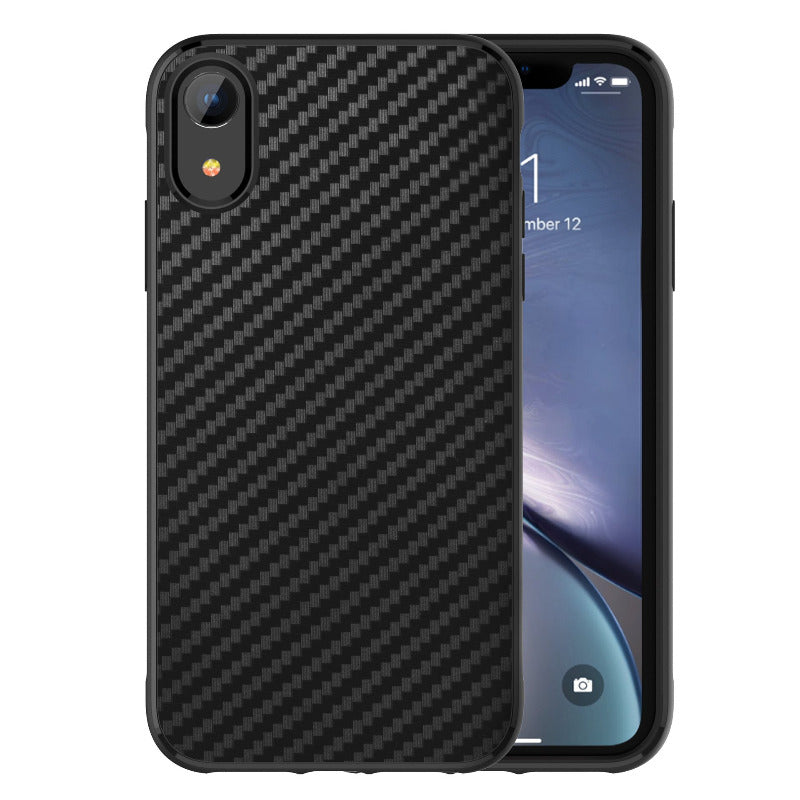 跨境iPhoneXr碳纤维手机壳 适用苹果xs max防摔tpu保护套xs创意壳
