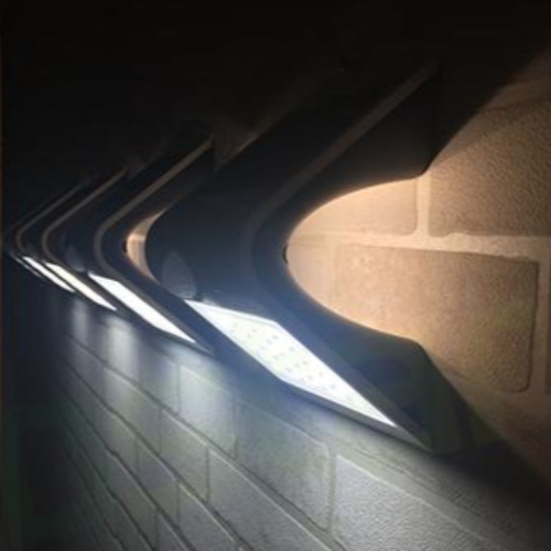 Applique LED solaire d’extérieur, 2 modes d’éclairage, détecteur de mouvement
