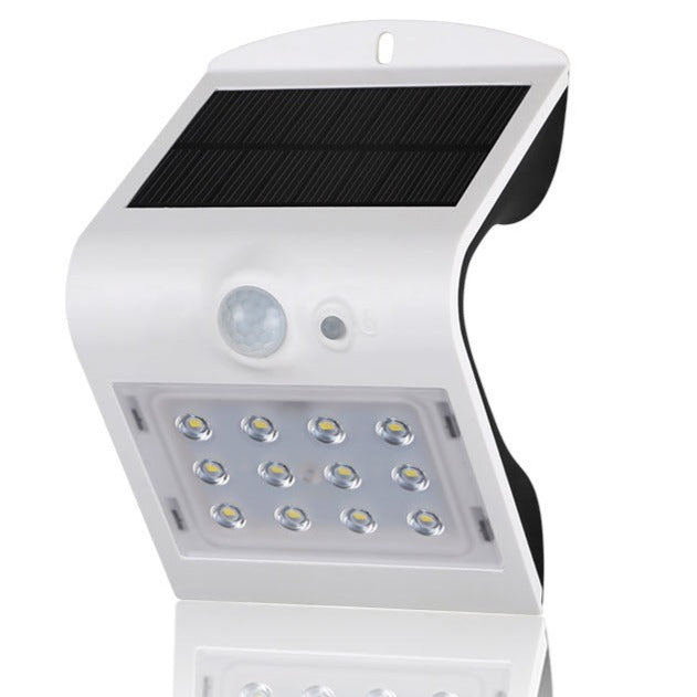 Applique LED solaire d’extérieur, 2 modes d’éclairage, détecteur de mouvement