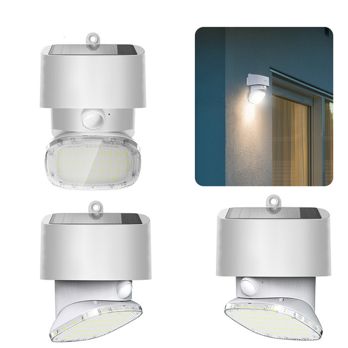 Applique solaire 2000lm avec détecteur de mouvement, 3 modes-Tektek