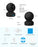Reolink E1 Pro Noir - Caméra WiFi Interieure 360° 4MP - Wifi double bande