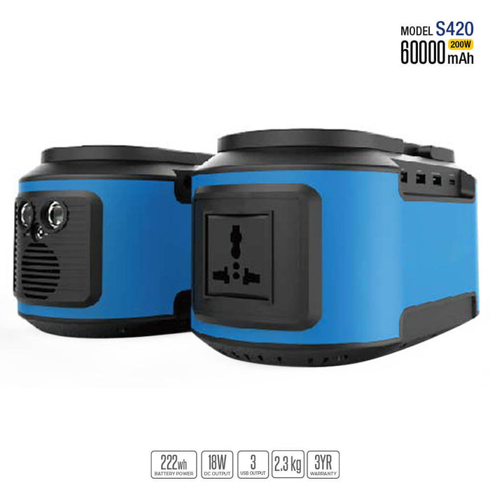 Générateur solaire portable 222Wh