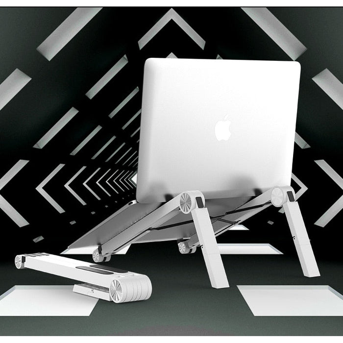 COOLCOLD — Support léger pour ordinateur portable, vertical en plastique pour ordinateur portable, tablette pliable, support pour MacBook