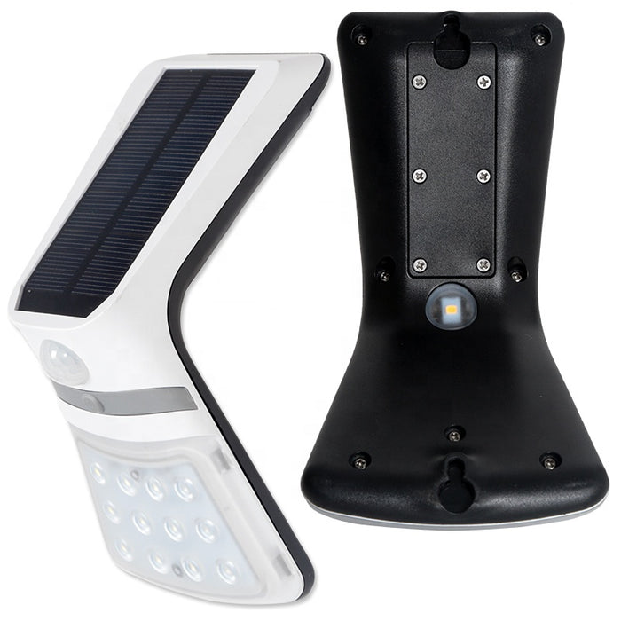 Applique LED solaire d’extérieur 220lm, détecteur de mouvement
