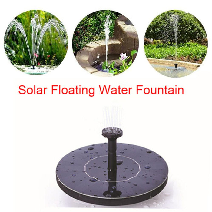 LumiParty Mini Round Solar Floating Water Fountain For Garden Decoration Solar Fountain Pool Pond Decor Easy To Install