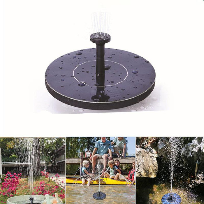LumiParty Mini Round Solar Floating Water Fountain For Garden Decoration Solar Fountain Pool Pond Decor Easy To Install