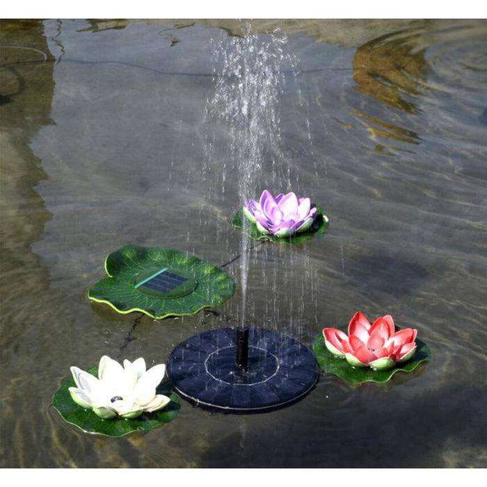 LumiParty Mini Round Solar Floating Water Fountain For Garden Decoration Solar Fountain Pool Pond Decor Easy To Install