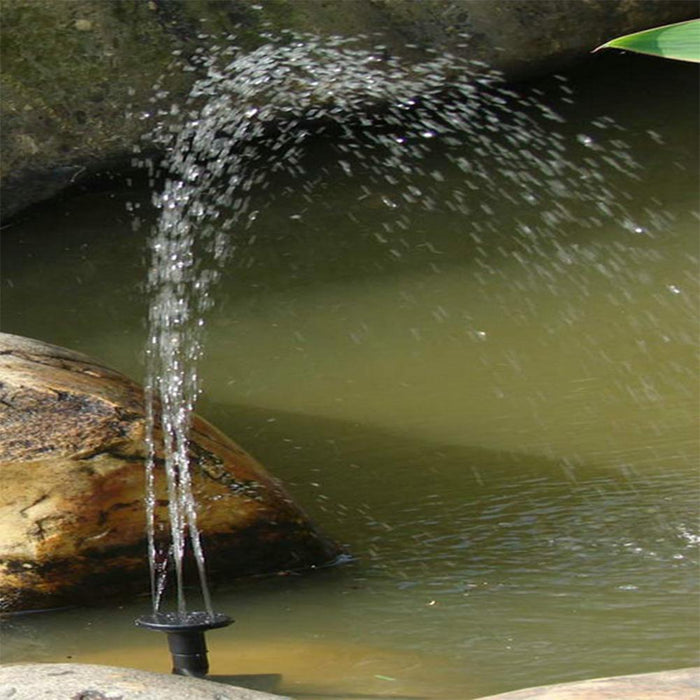 LumiParty Mini Round Solar Floating Water Fountain For Garden Decoration Solar Fountain Pool Pond Decor Easy To Install