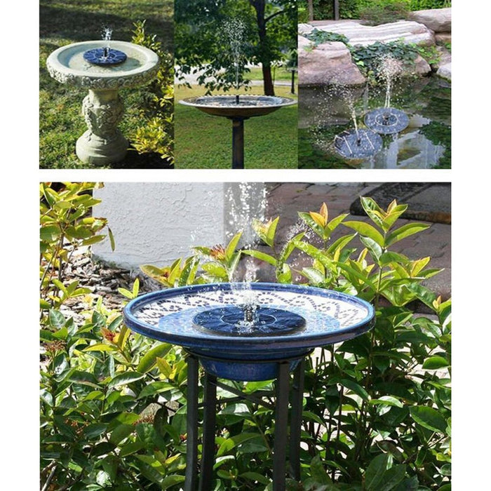 LumiParty Mini Round Solar Floating Water Fountain For Garden Decoration Solar Fountain Pool Pond Decor Easy To Install