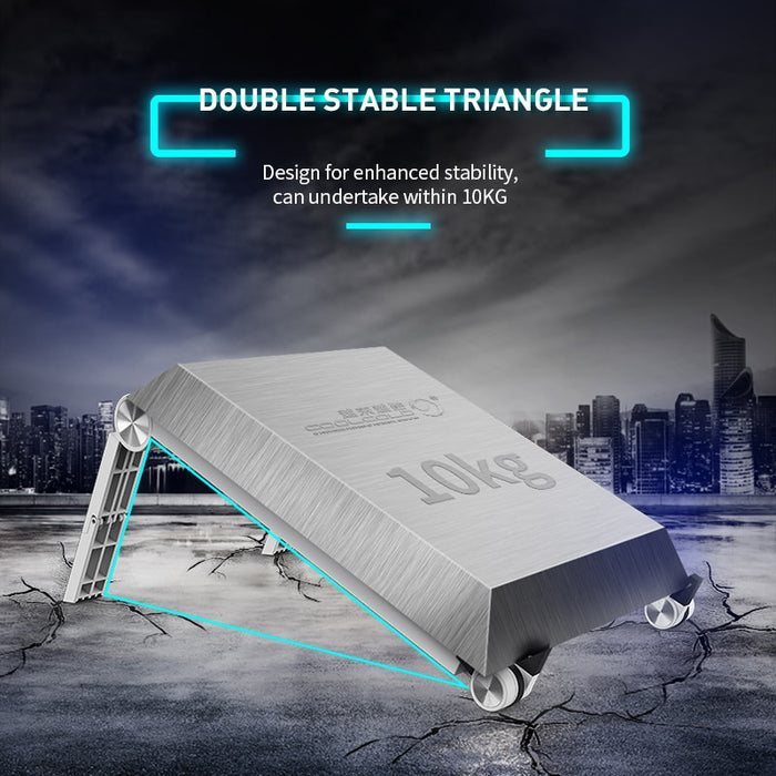 COOLCOLD — Support léger pour ordinateur portable, vertical en plastique pour ordinateur portable, tablette pliable, support pour MacBook