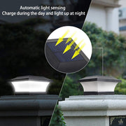 Lampe LED solaire pour piliers 100lm