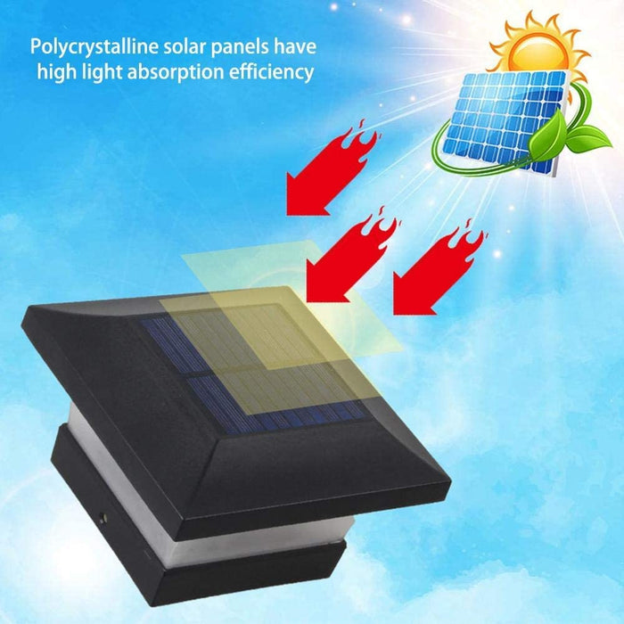 Lampe LED solaire pour piliers 100lm-227255031-Tektek