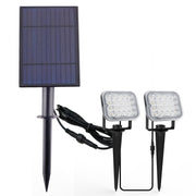 Lot de 2 Spots LED solaires 400lm pour jardin, étanche IP65