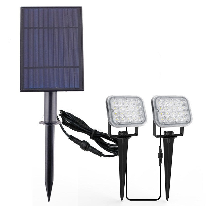 Lot de 2 Spots LED solaires 400lm pour jardin, étanche IP65