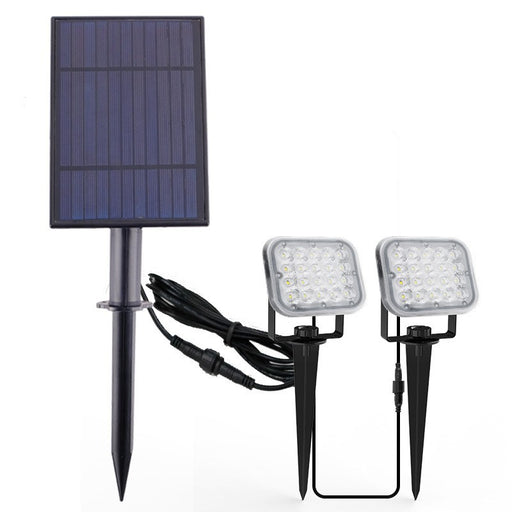 Lot de 2 Spots LED solaires 400lm pour jardin, étanche IP65-Tektek