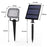 Lot de 2 Spots LED solaires 400lm pour jardin, étanche IP65-Tektek
