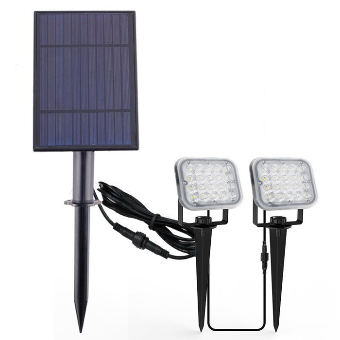 Lot de 2 Spots LED solaires 400lm pour jardin, étanche IP65-Tektek