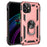 Coque Samsung renforcée avec anneau Couleur Rose