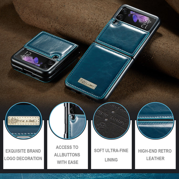 CaseMe- Étui Samsung en cuir Galaxy Z Flip 3 / Z Flip 4