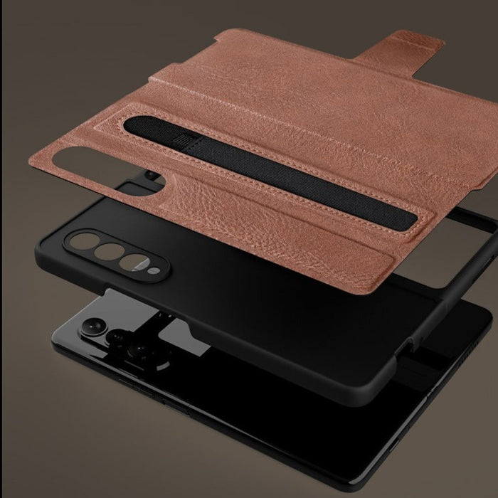 Nillkin- Coque étui Samsung Galaxy Z Fold 3 et 4 avec Porte-S Pen