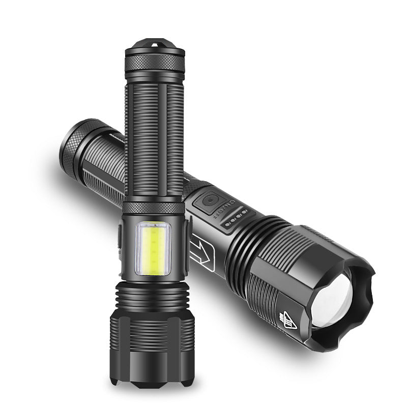 Lampe torche LED 2000lm blanc froid 6000K, rechargeable