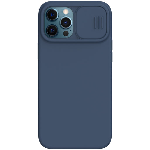 Nillkin - Coque magnétique silicone iPhone 12 12Pro protection caméra Bleu