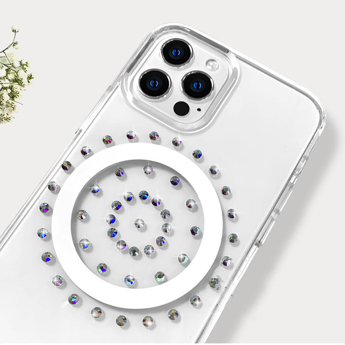 Coque magnétique iPhone 12 13 et 14 serie Diamant Transparent
