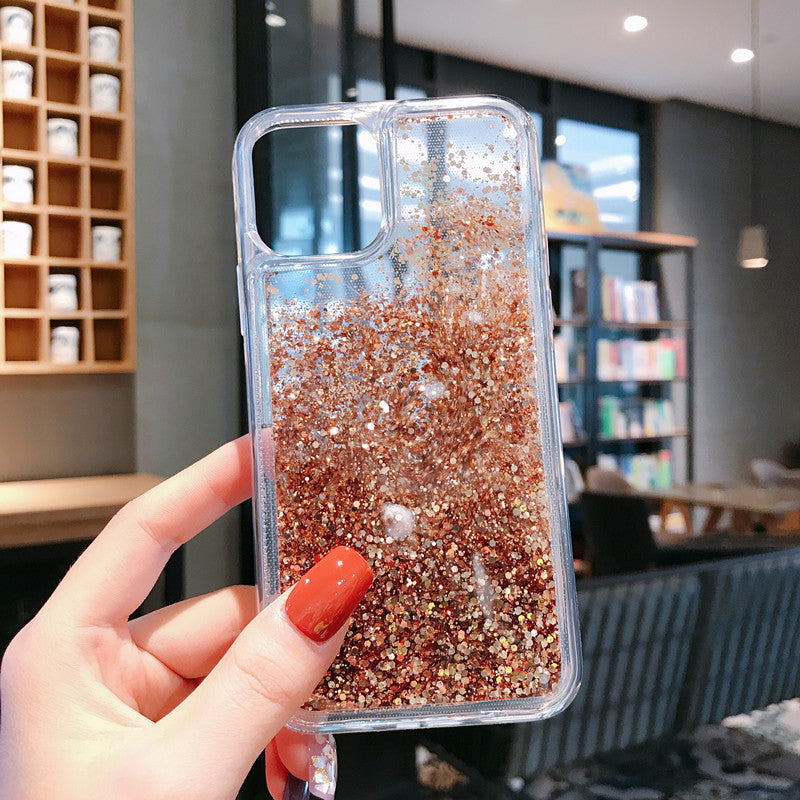 Coque iPhone paillettes Couleur Or