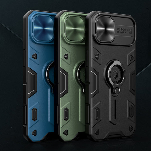 Nillkin- Coque Samsung avec anneau support et camera protection