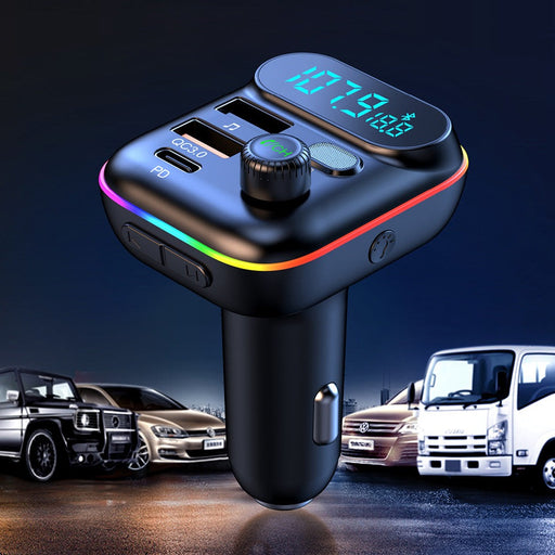AGETUNR - Transmetteur FM Bluetooth 5.0, double port USB et port SD