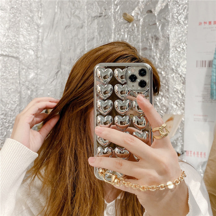 Coque iPhone en métal avec chaîne