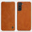 Coque Samsung en cuir Naturel S21FE