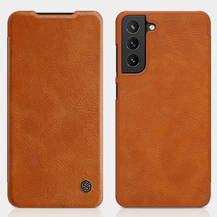 Coque Samsung en cuir Naturel S21FE