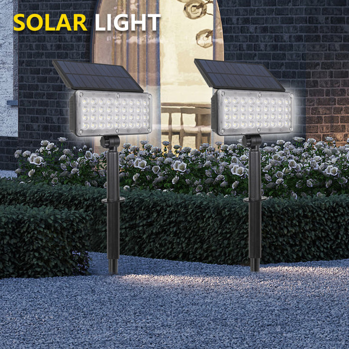 Spot LED solaire 36leds 300lm pour jardin, étanche IP65