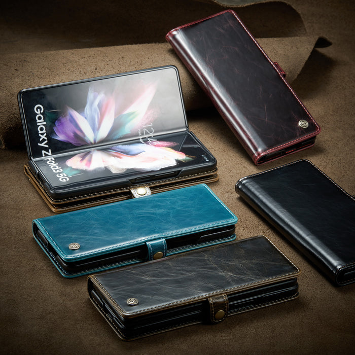 CaseMe- Étui Samsung en cuir Galaxy Z Fold 4