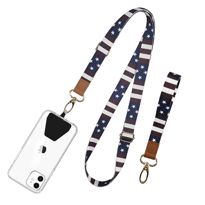Lot de 2 dragonnes pour téléphone Portable/clés, pour Cou et Poignet