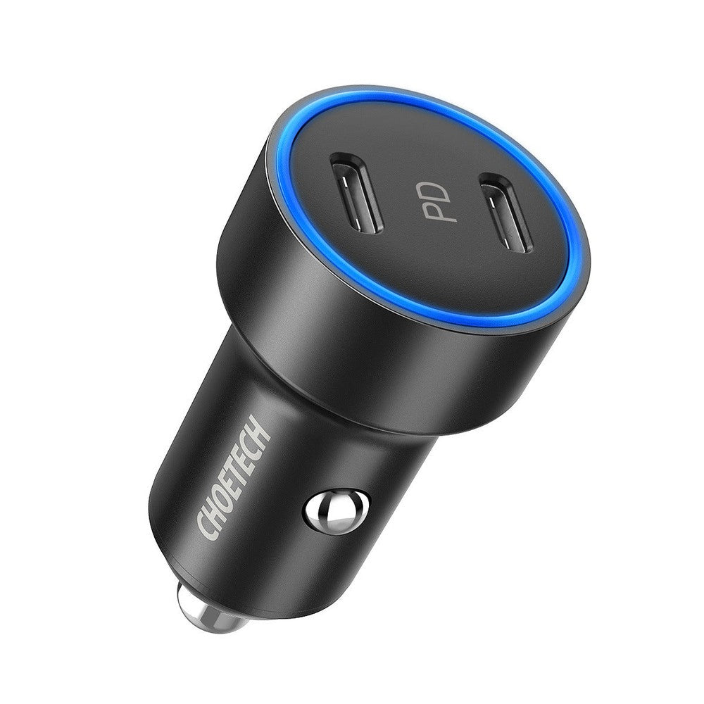 CHOETECH- Chargeur de Voiture 40W - 2 ports USB-C