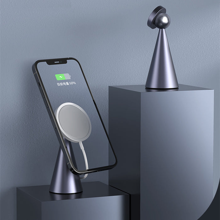 Support de téléphone en aluminium 360° ajustable et magnétique
