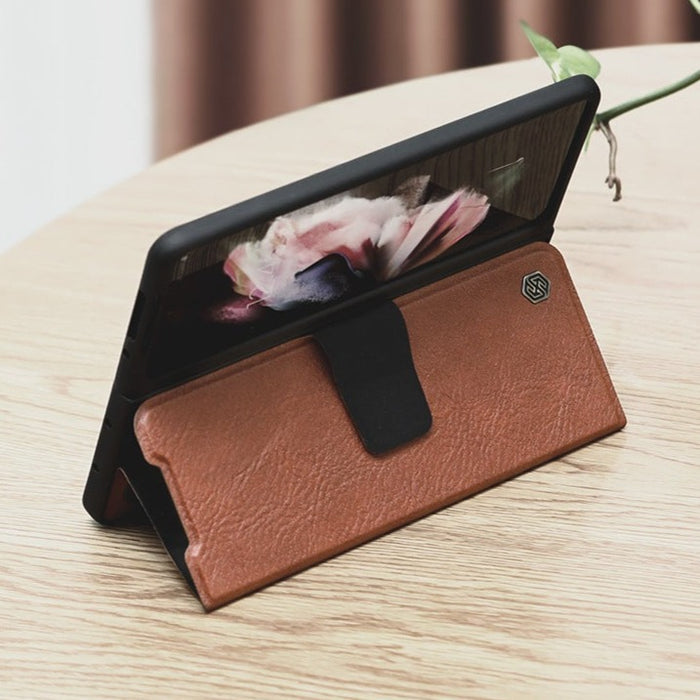 Nillkin- Coque étui Samsung Galaxy Z Fold 3 et 4 avec Porte-S Pen