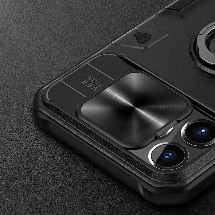 Nillkin- Coque Samsung avec anneau support et camera protection