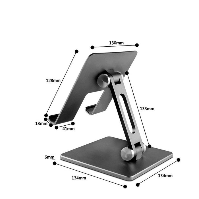 Support Tablette en aluminium avec base lestée, réglable et pliable