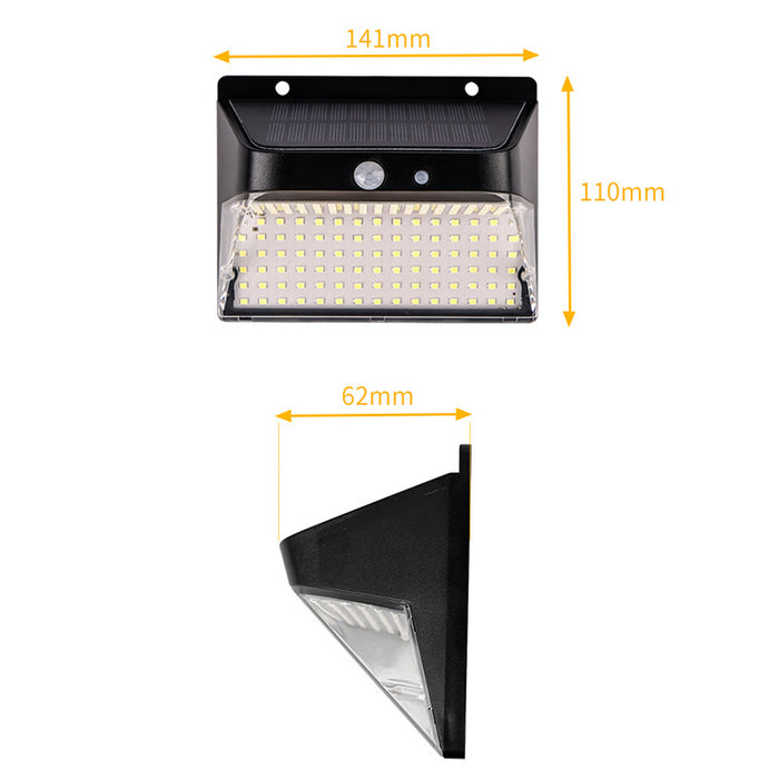 Applique murale solaire 196 leds avec détecteur de mouvement