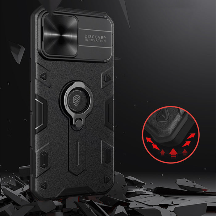 Nillkin- Coque Samsung avec anneau support et camera protection
