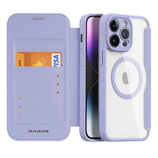 DUX DUCIS - Housse Magnetique Premium Flip iPhone 14 serie Violet